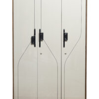 Xylo 3 door multi utility wardrobe with lock
