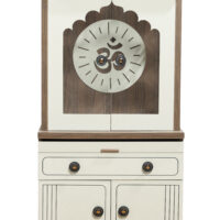 Vintage Engineered wood home temple with storage