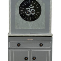 Saga Engineered wood home temple in dual colour( Grey finish)